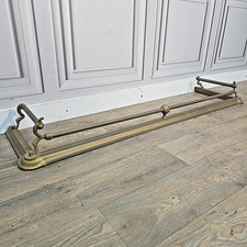 Antique Brass Fire Fender Kerb