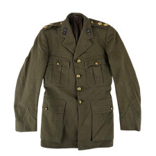 British Army Jacket WW2 Service Dress Khaki Vintage 40s Royal Artillery Medium