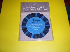 TAX DISC  HOLDER....( MAGNETIC )............( IAN ) ........( NEW )