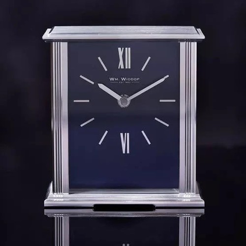 Mantel clock silver navy - mantel,