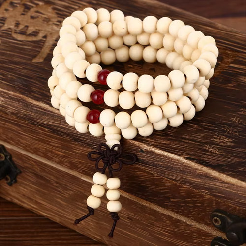 Sandalwood 108 prayer beads - ,