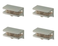 4 x Glass shelf clamp support