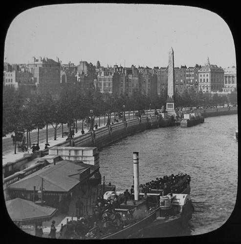 Glass magic lantern slide - magic,