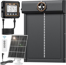 Large Automatic Chicken Coop Door Solar Powered With Waterproof Controller, Auto