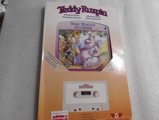 TEDDY RUXPIN Libro + Cassetta WOOLY WHAT'S-IT VA A SCUOLA