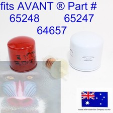 fits AVANT LOADER Engine Oil Fuel Filter Service Kit 745 750 65247 64657 65248