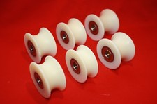 58mm Nylon Pulley Wheel with Ball Bearings Various Groove Size Precisely Turned.