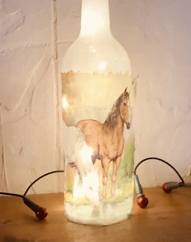 Led light decoupaged - light,