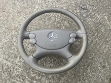 Mercedes Benz W209 R230 CLK SL LEATHER BEIGE STEERING WHEEL