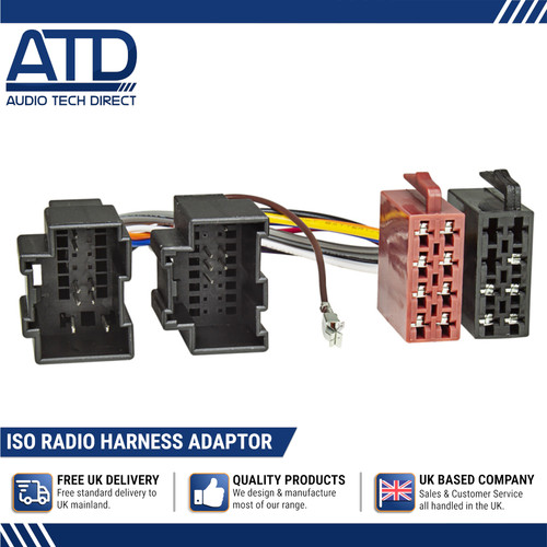 Iso radio adaptor - for, saab