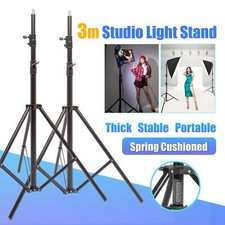 Studio Light Stand x2 3m Heavy