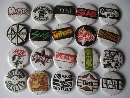 Punk badge set vintage - badge, no.1