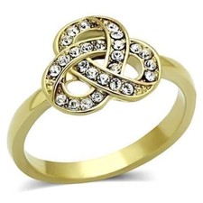 Gold knot ring ladies