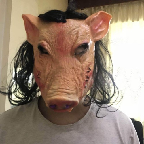 Halloween pig head mask horror - head,