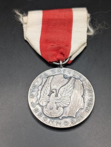 Vintage polish medal merit - vintage,