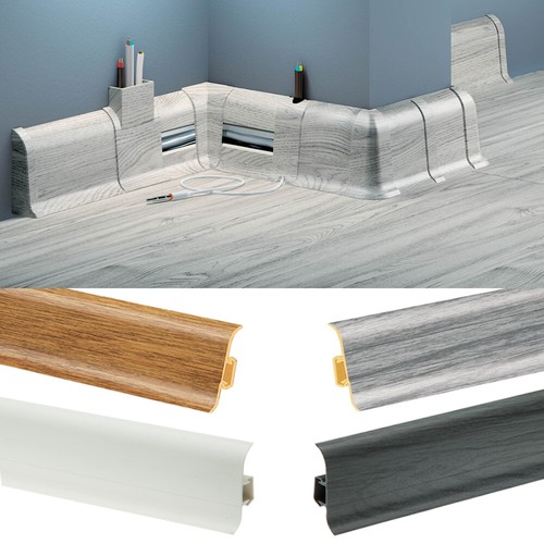 Plastic skirting board wire - skirting,