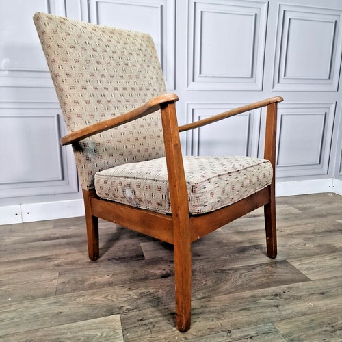 Retro vintage armchair solid - vintage,