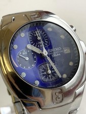 Men's Seiko 7T92-0DB0 chronograph watch fully functional