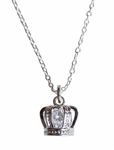 Sterling silver 925 crown - silver,