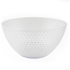 25cm Clear Salad Bowl Serving