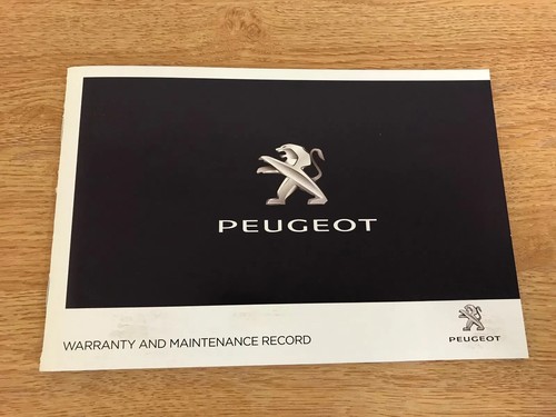 Peugeot service history book - history,