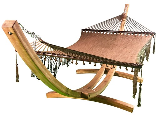 Wooden arc hammock - 14, ft.