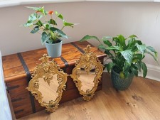 Antique French Brass Mirrors