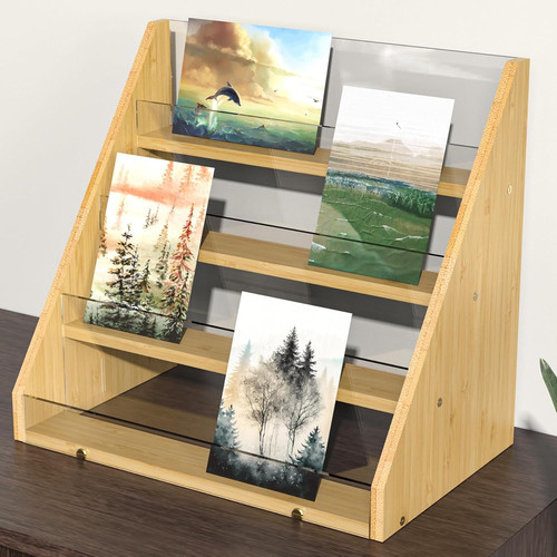 Nihome tier bamboo acrylic - bamboo, &