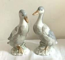 John Jenkins Fine Porcelain Two Large Ducks/Geese 7”  