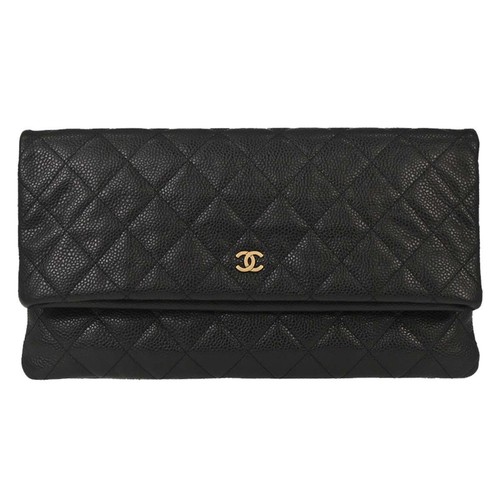 Chanel black calfskin - calfskin, clutch