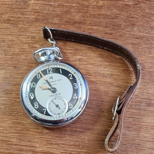 Vintage metal ingersoll pocket - metal,