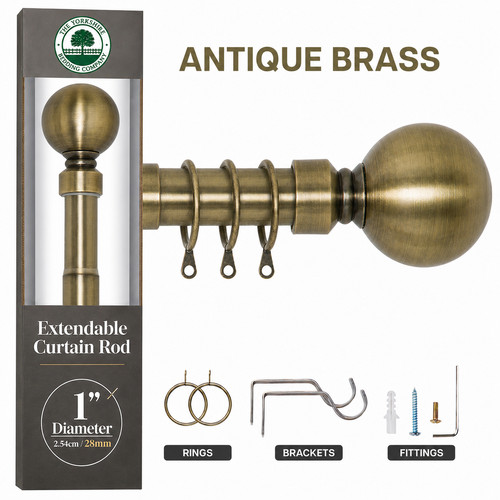 28mm extendable curtain pole - 28mm,