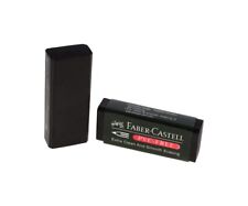 5-20 Faber Castell Pencil Eraser Large Dust Free Exam Standard Black Graphite