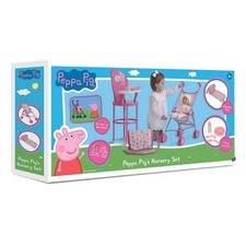 Peppa Pig Nursery Bundle - Pushchair cot & high chair