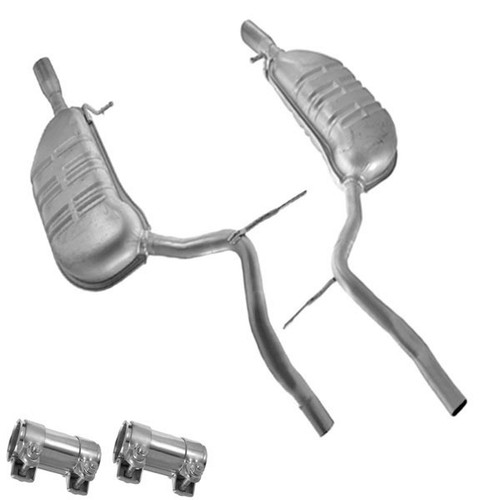 Dual left right muffler pipes - left,