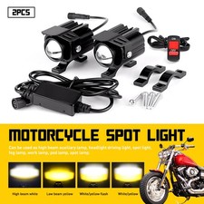 2x LED Motorcycle Spot Lights