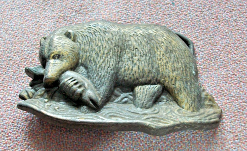 Box7 brass belt buckle - belt, bear