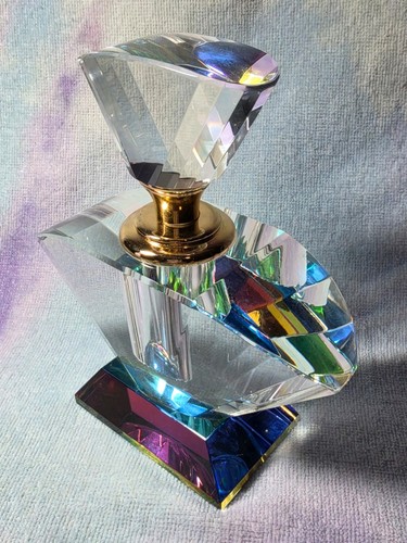 Vintage crystal prism - crystal, perfume