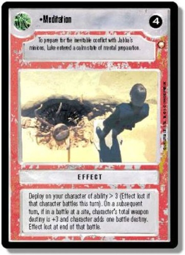 Meditation star wars ccg - meditation,