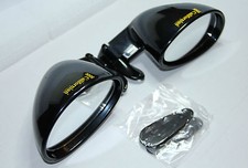 Classic Sport Wing Mirrors Vitaloni Californian Piano Black Pair Brand New