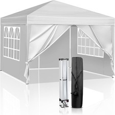 3x3m Pop Up Gazebo Tent Waterproof UV Protection Marquee Garden Canopy Sidewalls