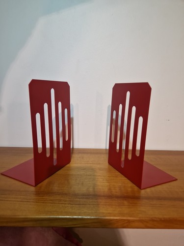 Pair vintage red metal - red,