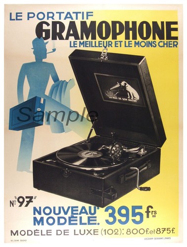 Vintage gramophone advertising - gramophone,