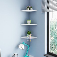 3PCS White Floating Corner