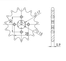 Sprocket Step 420 Teeth 13 for