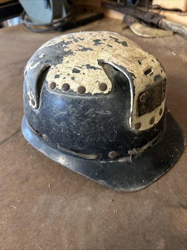 Vintage coal miner helmet - vintage,