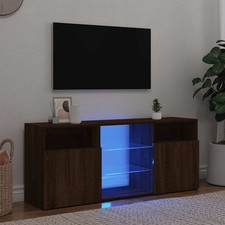 TV Cabinet with LED Lights TV Stand TV Unit Hall Entertainment Cenrtre vidaXL