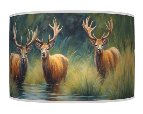 Deer stag lampshade - deer,