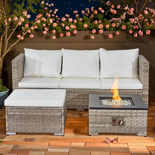 Rattan garden furniture - garden,