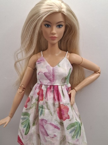 Floral dress for barbie - dress,
